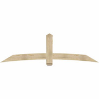 96"W x 28"H x 04"D x 6"F, 07/12 Pitch, Bellingham Rough Sawn Timber Gable Bracket, Douglas Fir