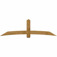 96"W x 28"H x 04"D x 6"F, 07/12 Pitch, Bellingham Rough Sawn Timber Gable Bracket, Western Red Cedar