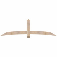 96"W x 28"H x 3 1/2"D x 5 1/2"F, 07/12 Pitch, Bellingham Smooth Timber Gable Bracket, Douglas Fir