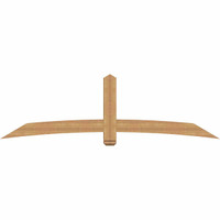 96"W x 28"H x 3 1/2"D x 5 1/2"F, 07/12 Pitch, Bellingham Smooth Timber Gable Bracket, Western Red Cedar
