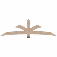 96"W x 28"H x 3 1/2"D x 5 1/2"F, 07/12 Pitch, Davenport Smooth Timber Gable Bracket, Douglas Fir