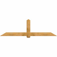 96"W x 28"H x 04"D x 6"F, 07/12 Pitch, Eugene Rough Sawn Timber Gable Bracket, Western Red Cedar