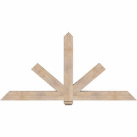 84"W x 42"H x 5 1/2"D x 5 1/2"F, 12/12 Pitch, Kennewick Smooth Timber Gable Bracket, Douglas Fir