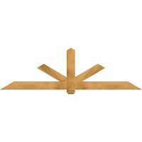 96"W x 28"H x 3 1/2"D x 5 1/2"F, 07/12 Pitch, Kennewick Smooth Timber Gable Bracket, Western Red Cedar