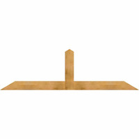 96"W x 28"H x 04"D x 6"F, 07/12 Pitch, Portland Rough Sawn Timber Gable Bracket, Western Red Cedar