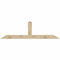 96"W x 28"H x 04"D x 6"F, 07/12 Pitch, Portland Rough Sawn Timber Gable Bracket, Douglas Fir