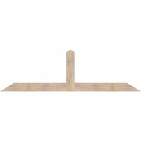 96"W x 28"H x 3 1/2"D x 5 1/2"F, 07/12 Pitch, Portland Smooth Timber Gable Bracket, Douglas Fir