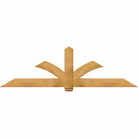 96"W x 28"H x 04"D x 6"F, 07/12 Pitch, Redmond Rough Sawn Timber Gable Bracket, Western Red Cedar