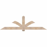 96"W x 28"H x 3 1/2"D x 5 1/2"F, 07/12 Pitch, Redmond Smooth Timber Gable Bracket, Douglas Fir