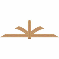 96"W x 28"H x 3 1/2"D x 5 1/2"F, 07/12 Pitch, Redmond Smooth Timber Gable Bracket, Western Red Cedar