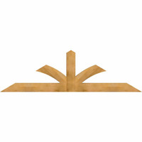 96"W x 28"H x 04"D x 6"F, 07/12 Pitch, Richland Rough Sawn Timber Gable Bracket, Western Red Cedar