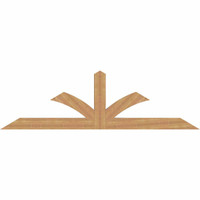 96"W x 28"H x 3 1/2"D x 5 1/2"F, 07/12 Pitch, Richland Smooth Timber Gable Bracket, Western Red Cedar