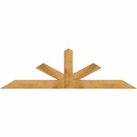 96"W x 28"H x 04"D x 6"F, 07/12 Pitch, Saratoga Rough Sawn Timber Gable Bracket, Western Red Cedar