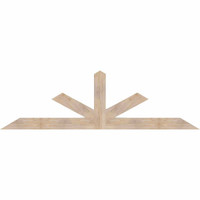 96"W x 28"H x 3 1/2"D x 5 1/2"F, 07/12 Pitch, Saratoga Smooth Timber Gable Bracket, Douglas Fir