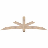 96"W x 28"H x 5 1/2"D x 5 1/2"F, 07/12 Pitch, Alberta Smooth Timber Gable Bracket, Douglas Fir