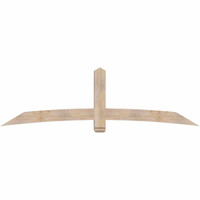 96"W x 28"H x 5 1/2"D x 5 1/2"F, 07/12 Pitch, Bellingham Smooth Timber Gable Bracket, Douglas Fir