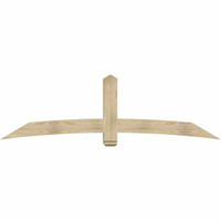 96"W x 28"H x 06"D x 6"F, 07/12 Pitch, Bellingham Rough Sawn Timber Gable Bracket, Douglas Fir