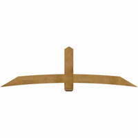 96"W x 28"H x 06"D x 6"F, 07/12 Pitch, Bellingham Rough Sawn Timber Gable Bracket, Western Red Cedar