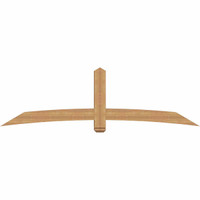 96"W x 28"H x 5 1/2"D x 5 1/2"F, 07/12 Pitch, Bellingham Smooth Timber Gable Bracket, Western Red Cedar