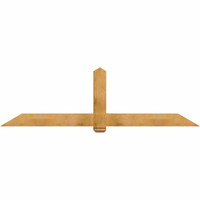 96"W x 28"H x 06"D x 6"F, 07/12 Pitch, Eugene Rough Sawn Timber Gable Bracket, Western Red Cedar