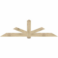 96"W x 28"H x 06"D x 6"F, 07/12 Pitch, Kennewick Rough Sawn Timber Gable Bracket, Douglas Fir