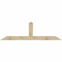 96"W x 28"H x 06"D x 6"F, 07/12 Pitch, Portland Rough Sawn Timber Gable Bracket, Douglas Fir