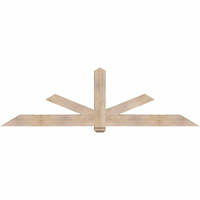 96"W x 28"H x 5 1/2"D x 5 1/2"F, 07/12 Pitch, Kennewick Smooth Timber Gable Bracket, Douglas Fir