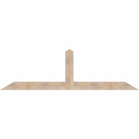 96"W x 28"H x 5 1/2"D x 5 1/2"F, 07/12 Pitch, Portland Smooth Timber Gable Bracket, Douglas Fir