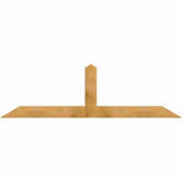 96"W x 28"H x 06"D x 6"F, 07/12 Pitch, Portland Rough Sawn Timber Gable Bracket, Western Red Cedar