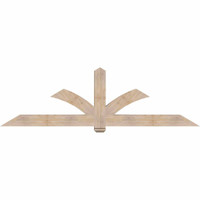 96"W x 28"H x 5 1/2"D x 5 1/2"F, 07/12 Pitch, Redmond Smooth Timber Gable Bracket, Douglas Fir