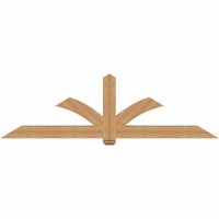 96"W x 28"H x 5 1/2"D x 5 1/2"F, 07/12 Pitch, Redmond Smooth Timber Gable Bracket, Western Red Cedar