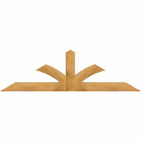 96"W x 28"H x 06"D x 6"F, 07/12 Pitch, Richland Rough Sawn Timber Gable Bracket, Western Red Cedar