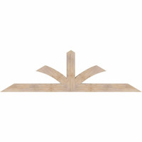 96"W x 28"H x 5 1/2"D x 5 1/2"F, 07/12 Pitch, Richland Smooth Timber Gable Bracket, Douglas Fir