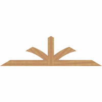 96"W x 28"H x 5 1/2"D x 5 1/2"F, 07/12 Pitch, Richland Smooth Timber Gable Bracket, Western Red Cedar
