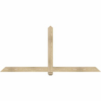 84"W x 38"H x 04"D x 4"F, 11/12 Pitch, Eugene Rough Sawn Timber Gable Bracket, Douglas Fir