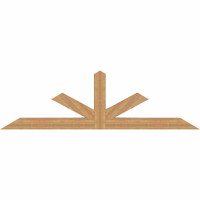 96"W x 28"H x 5 1/2"D x 5 1/2"F, 07/12 Pitch, Saratoga Smooth Timber Gable Bracket, Western Red Cedar