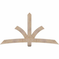 84"W x 45"H x 3 1/2"D x 5 1/2"F, 13/12 Pitch, Davenport Smooth Timber Gable Bracket, Douglas Fir