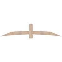 96"W x 20"H x 5 1/2"D x 5 1/2"F, 05/12 Pitch, Bellingham Smooth Timber Gable Bracket, Douglas Fir