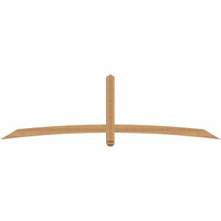96"W x 28"H x 3 1/2"D x 3 1/2"F, 07/12 Pitch, Bellingham Smooth Timber Gable Bracket, Western Red Cedar