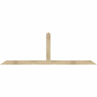 96"W x 32"H x 04"D x 4"F, 08/12 Pitch, Portland Rough Sawn Timber Gable Bracket, Douglas Fir