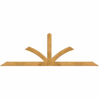 96"W x 32"H x 04"D x 4"F, 08/12 Pitch, Richland Rough Sawn Timber Gable Bracket, Western Red Cedar