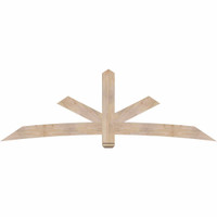 96"W x 32"H x 3 1/2"D x 5 1/2"F, 08/12 Pitch, Alberta Smooth Timber Gable Bracket, Douglas Fir