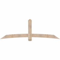 96"W x 32"H x 3 1/2"D x 5 1/2"F, 08/12 Pitch, Bellingham Smooth Timber Gable Bracket, Douglas Fir