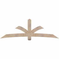 96"W x 32"H x 3 1/2"D x 5 1/2"F, 08/12 Pitch, Davenport Smooth Timber Gable Bracket, Douglas Fir
