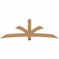96"W x 32"H x 3 1/2"D x 5 1/2"F, 08/12 Pitch, Davenport Smooth Timber Gable Bracket, Western Red Cedar