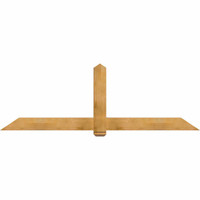 96"W x 32"H x 04"D x 6"F, 08/12 Pitch, Eugene Rough Sawn Timber Gable Bracket, Western Red Cedar