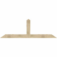 96"W x 32"H x 04"D x 6"F, 08/12 Pitch, Portland Rough Sawn Timber Gable Bracket, Douglas Fir