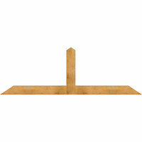 96"W x 32"H x 04"D x 6"F, 08/12 Pitch, Portland Rough Sawn Timber Gable Bracket, Western Red Cedar