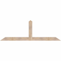 96"W x 32"H x 3 1/2"D x 5 1/2"F, 08/12 Pitch, Portland Smooth Timber Gable Bracket, Douglas Fir