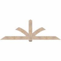96"W x 32"H x 3 1/2"D x 5 1/2"F, 08/12 Pitch, Redmond Smooth Timber Gable Bracket, Douglas Fir
